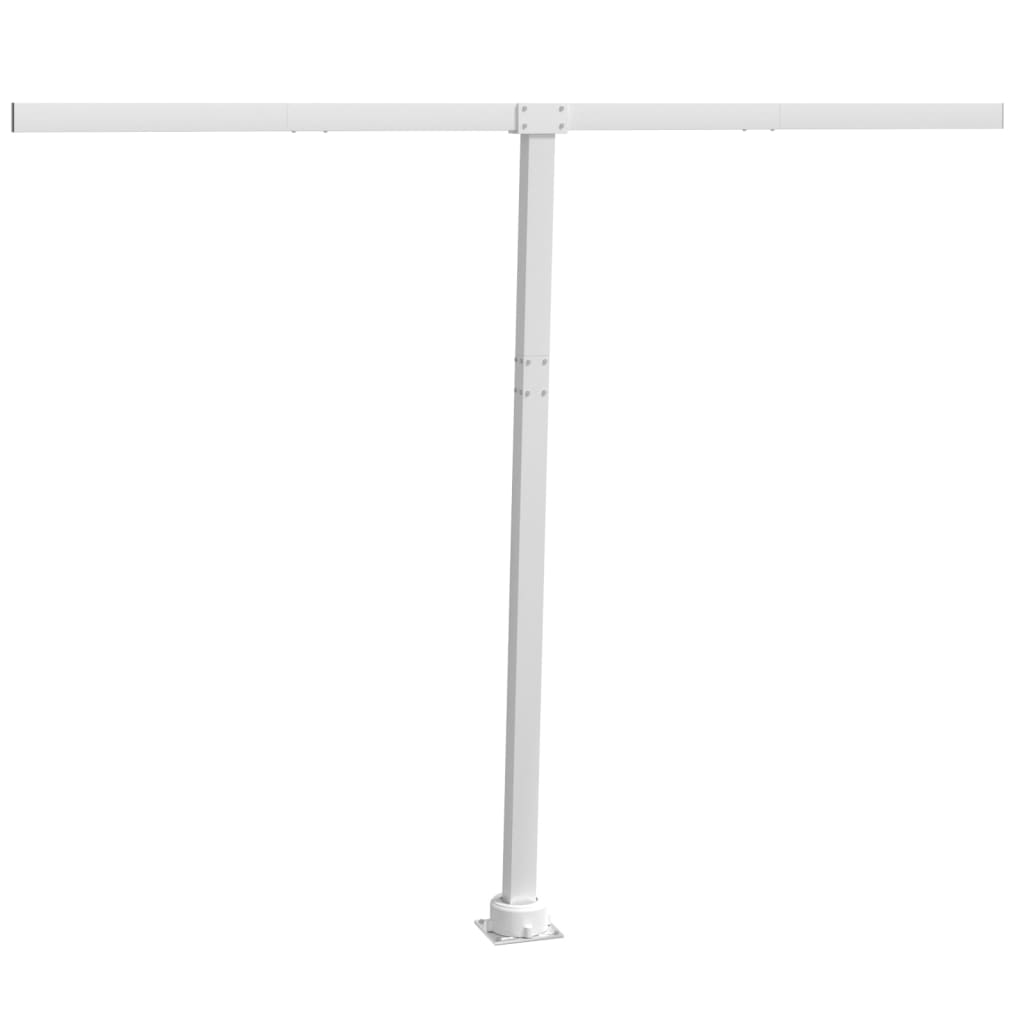 White awning pole set 300x245 cm iron