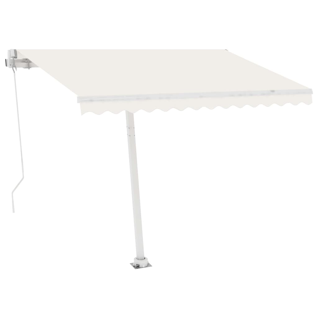 White awning pole set 300x245 cm iron