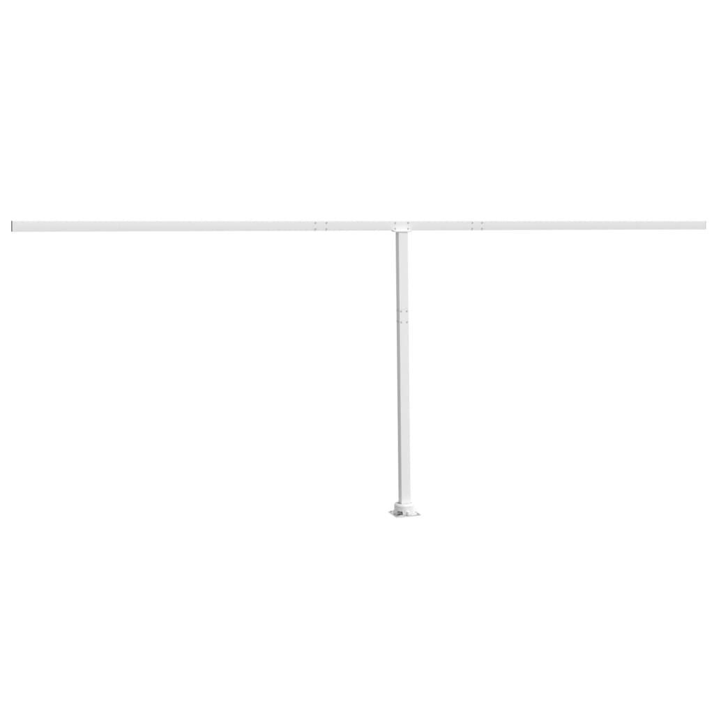 White awning pole set 600x245 cm iron