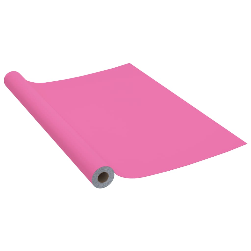 Film autoadhésif pour meubles Rose brillant 500x90 cm PVC