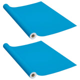 Films autoadhésifs pour meubles 2 pcs Azuré 500x90 cm PVC