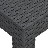 Garden table Anthracite 58x58x41 cm PP Rattan