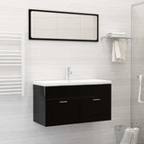 Lavabo encastré avec robinet 91x39x18 cm céramique blanc