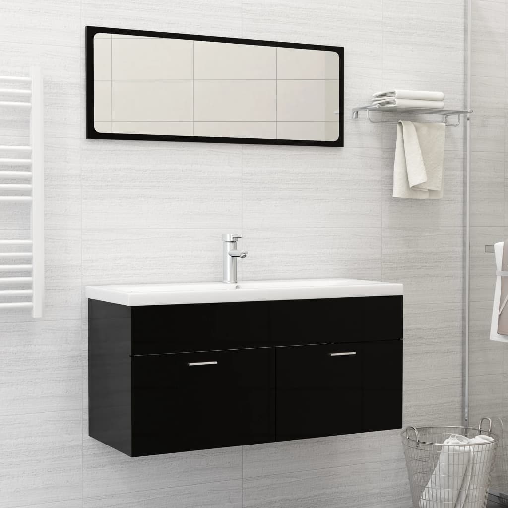 Lavabo encastré avec robinet 101x39x18 cm Céramique Blanc