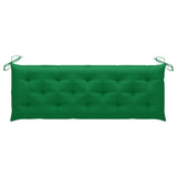 Banc de jardin 3 places avec coussin 150 cm Bois d'eucalyptus