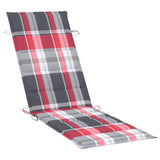 Garden lounger with cushion Solid acacia wood