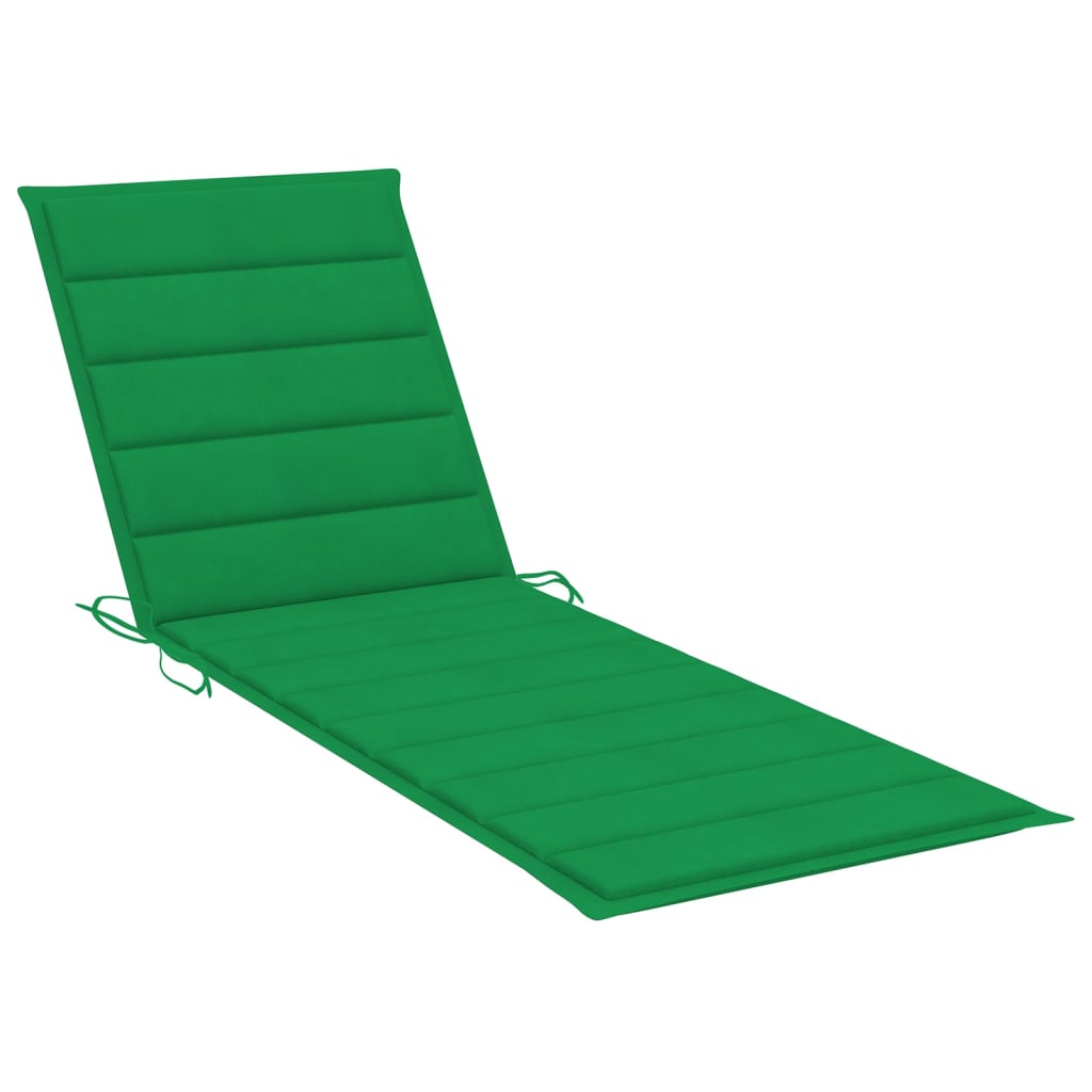 Chaise longue de jardin avec coussin Bambou