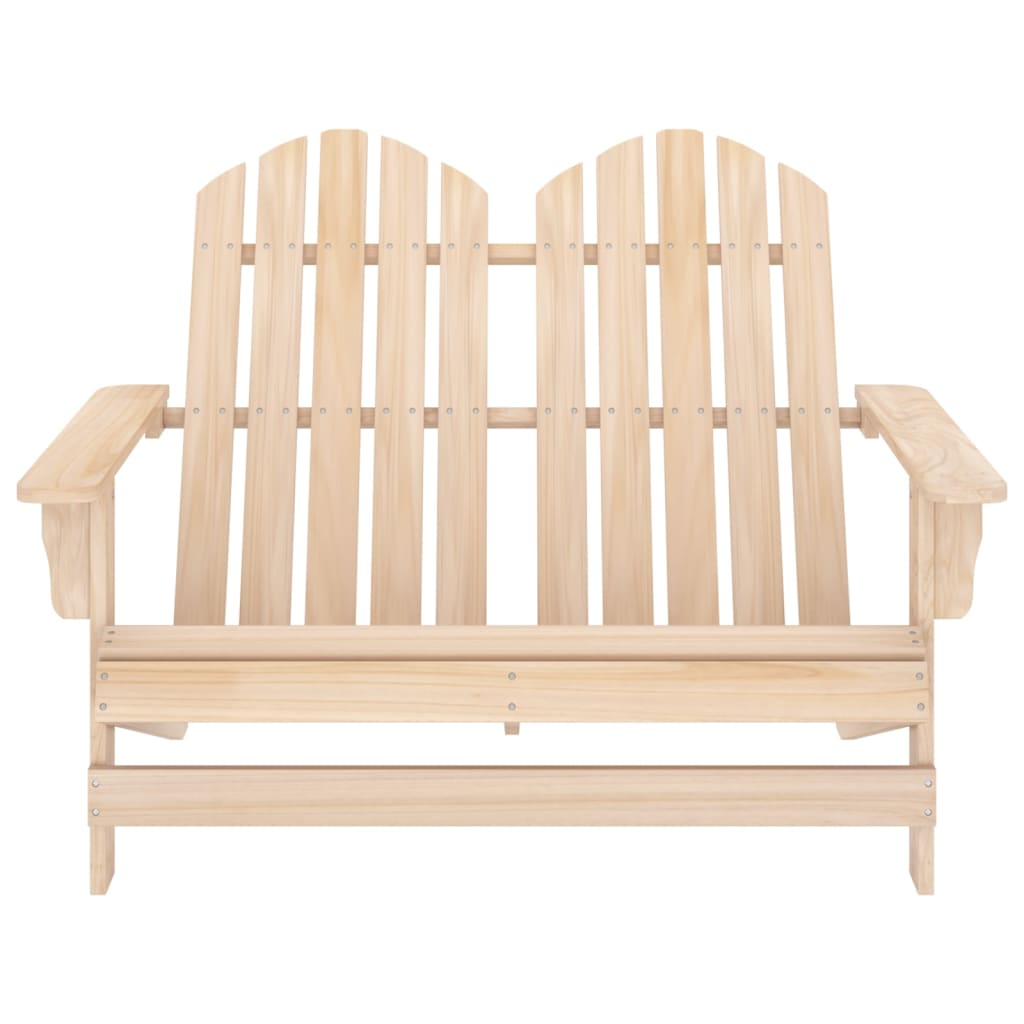 Chaise de jardin Adirondack 2 places bois de sapin massif