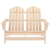 Chaise de jardin Adirondack 2 places bois de sapin massif