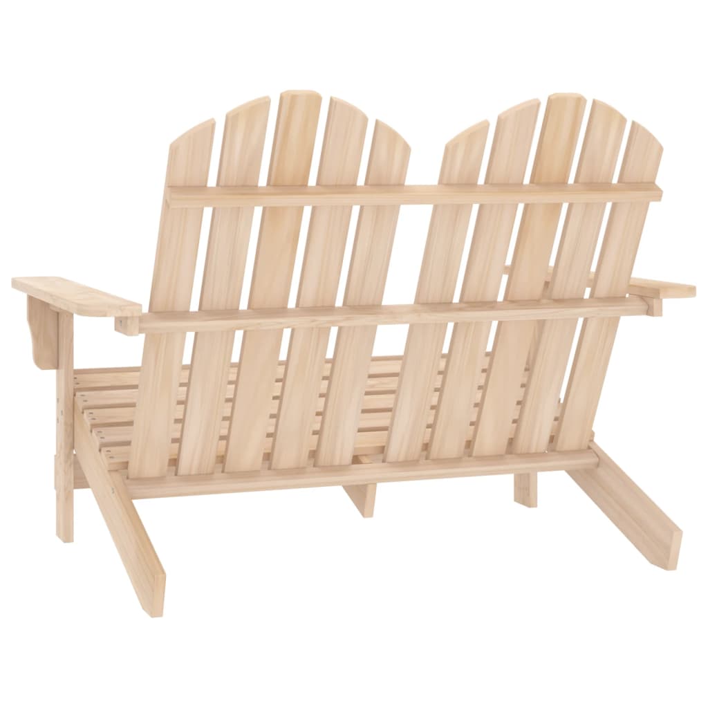 Chaise de jardin Adirondack 2 places bois de sapin massif