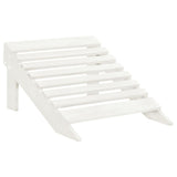 Chaise de jardin Adirondack 2 places et repose-pied sapin blanc