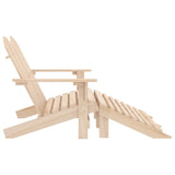 2-seater Adirondack garden chair and footrest fir