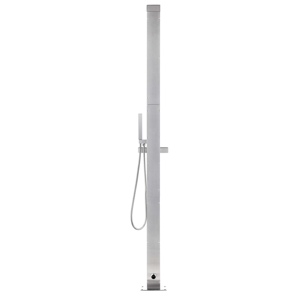 Douche de jardin 220 cm Acier inoxydable