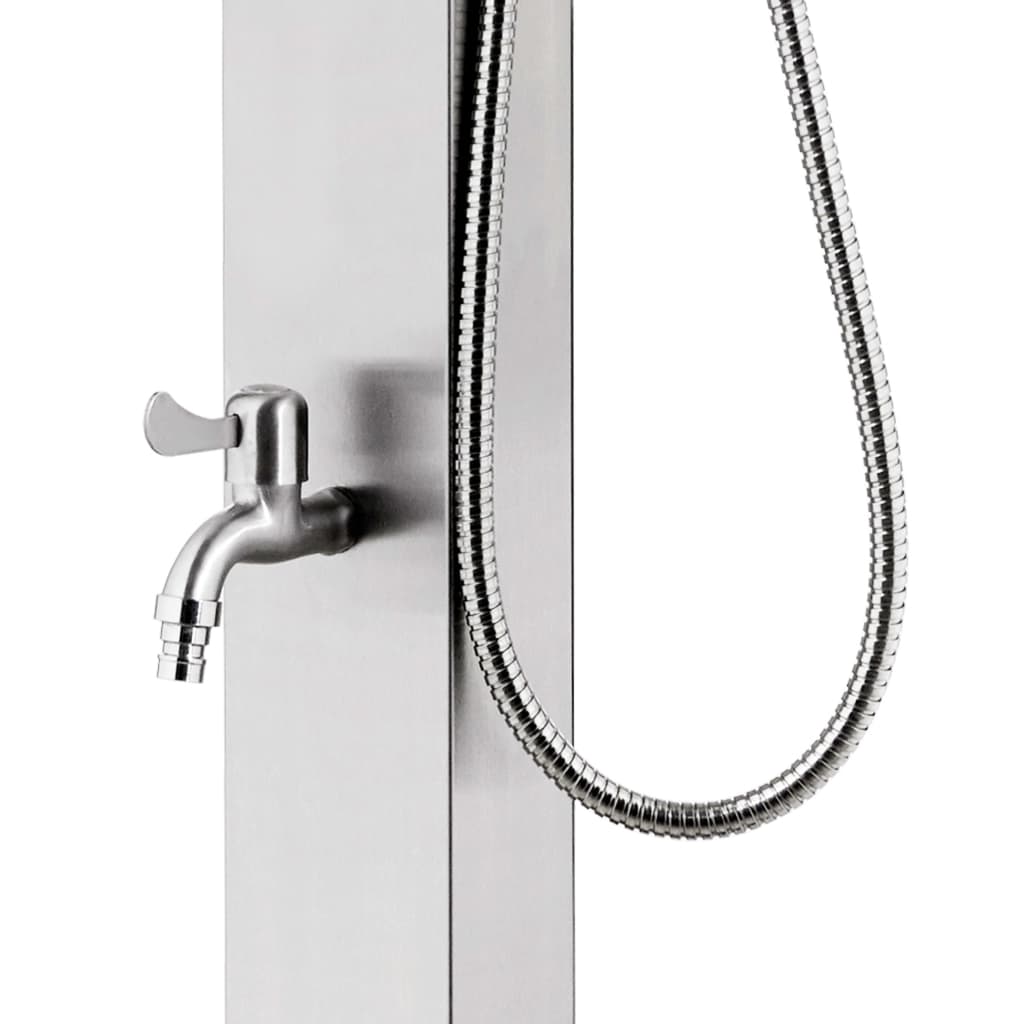 Douche de jardin 220 cm Acier inoxydable