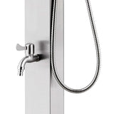 Douche de jardin 220 cm Acier inoxydable