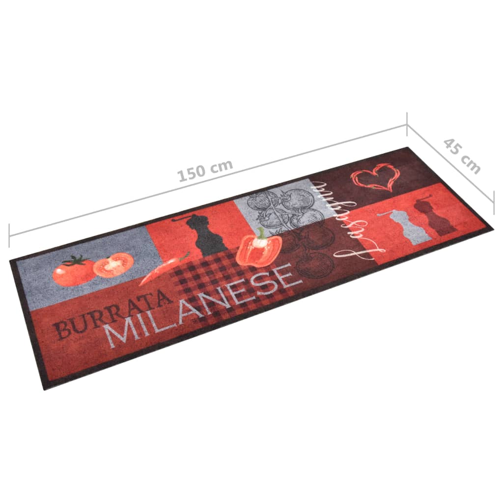 Tapis de cuisine lavable Tomates 45x150 cm