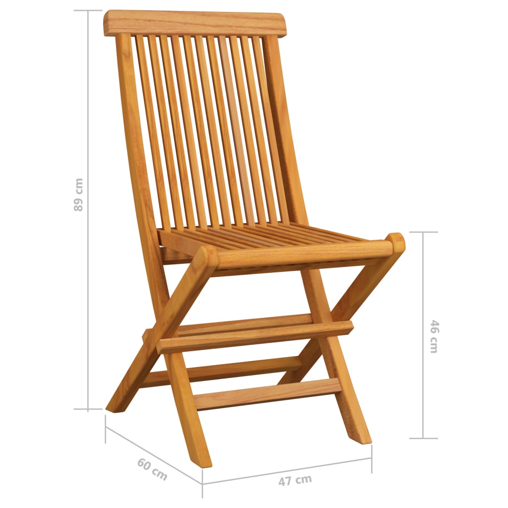 Chaises de jardin et coussins bleu royal lot de 2 Bois de teck