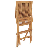 Chaises de jardin avec coussins beige lot de 2 Bois teck massif