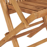 Chaises de jardin avec coussins beige lot de 2 Bois teck massif