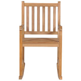 Rocking chair with red cushion Solid teak wood