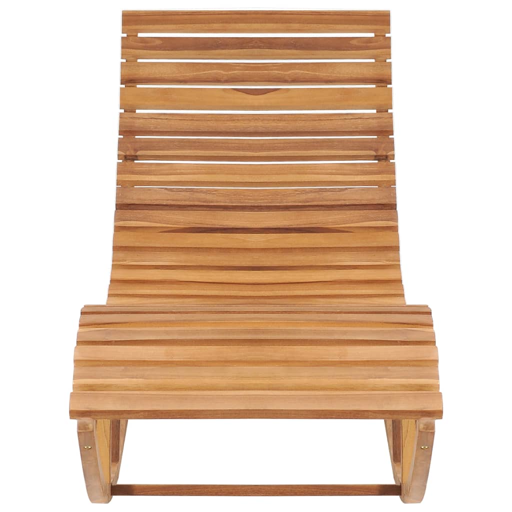 Rocking lounge chair with cushion Solid teak wood