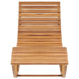 Rocking lounge chair with cushion Solid teak wood