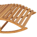 Rocking lounge chair with cushion Solid teak wood