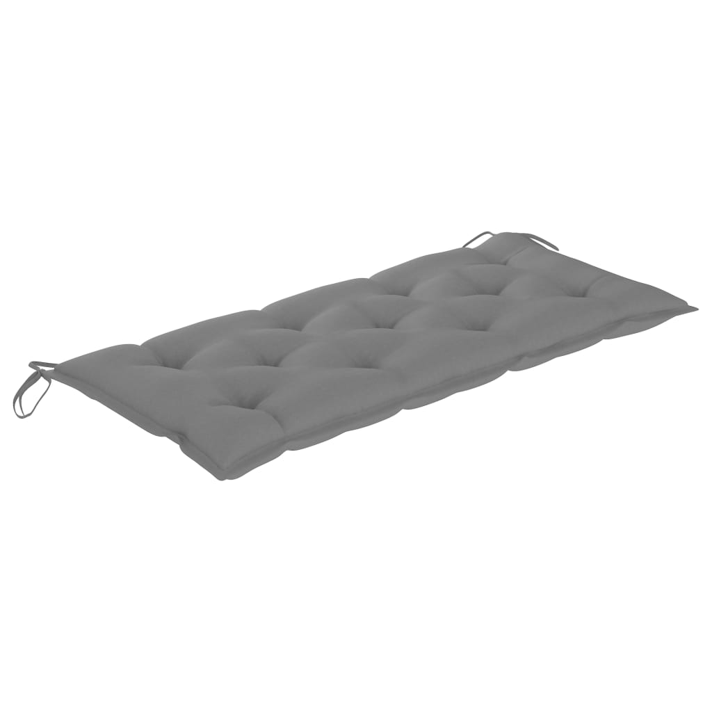 Banc de jardin avec coussin 120 cm Bambou