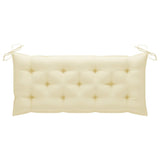 Banc de jardin avec coussin 120 cm Bambou