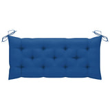 Banc de jardin avec coussin 120 cm Bambou