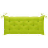 Banc de jardin avec coussin 120 cm Bambou