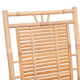 Rocking chair with bamboo cushion