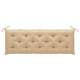 Banc de jardin avec coussin 157 cm Bois d'acacia massif