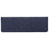 Tapis d'escalier 15 pcs 65x21x4 cm Gris et bleu