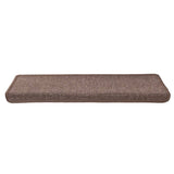 Tapis d'escalier 15 pcs 65x21x4 cm Marron