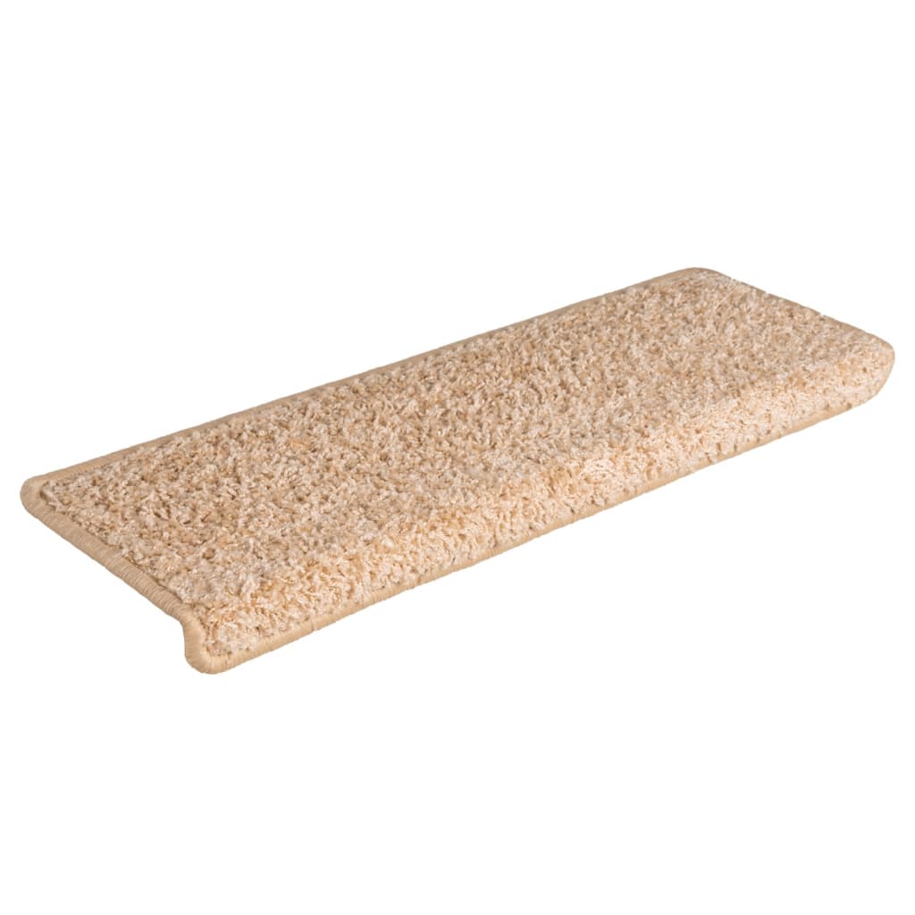 Tapis d'escalier 15 pcs Doré 65x21x4cm