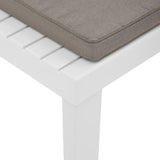 Chaises de salon de jardin et coussins lot de 2 Plastique Blanc