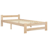 Cadre de lit sans matelas bois massif de pin 100x200 cm