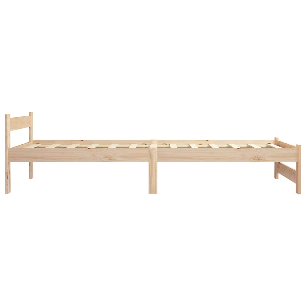 Cadre de lit sans matelas bois massif de pin 100x200 cm