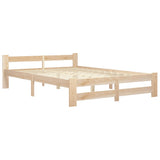 Cadre de lit sans matelas bois de pin massif 120x200 cm