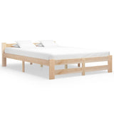 Cadre de lit sans matelas bois massif de pin 140x200 cm