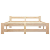 Cadre de lit sans matelas bois massif de pin 140x200 cm