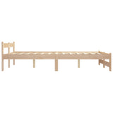 Cadre de lit sans matelas bois massif de pin 140x200 cm