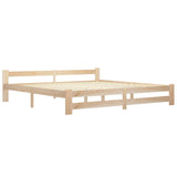 Cadre de lit sans matelas bois massif de pin 200x200 cm