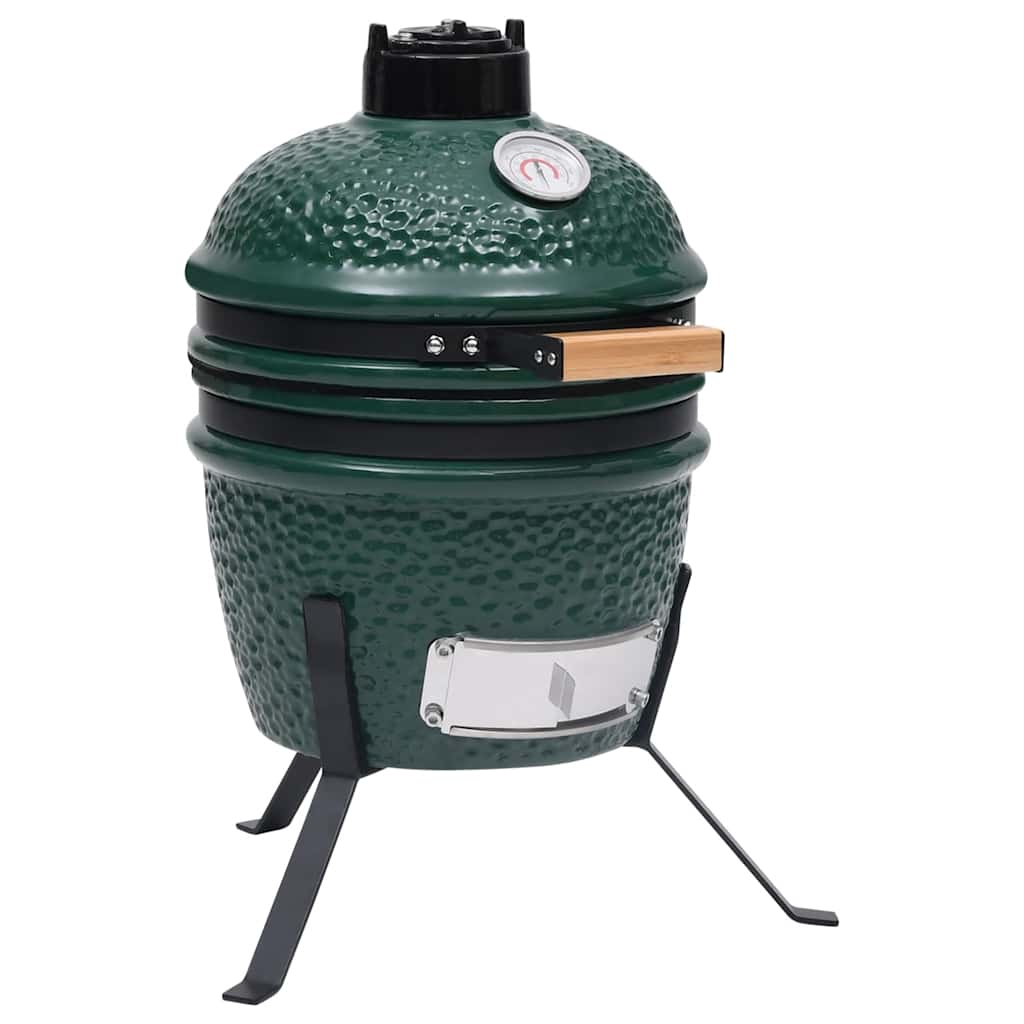 Kamado 2-in-1 Ceramic Smoker Barbecue 56 cm Green