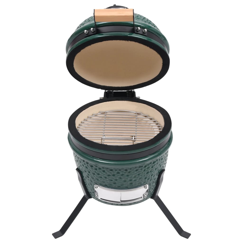 Kamado 2-in-1 Ceramic Smoker Barbecue 56 cm Green