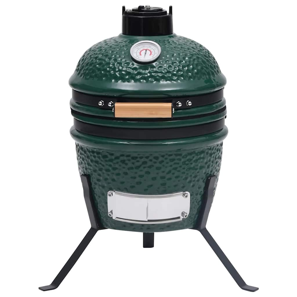 Kamado 2-in-1 Ceramic Smoker Barbecue 56 cm Green