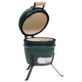 Kamado 2-in-1 Ceramic Smoker Barbecue 56 cm Green