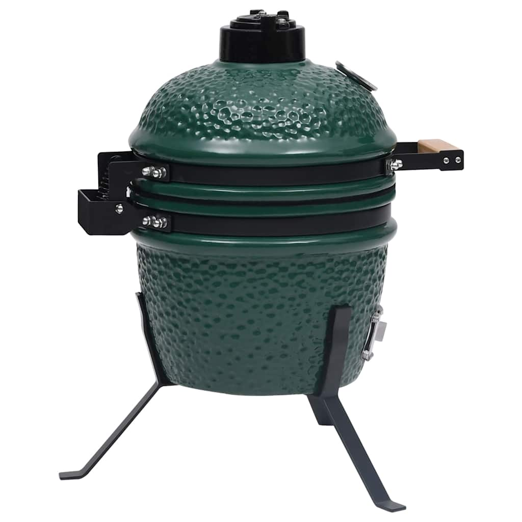 Kamado 2-in-1 Ceramic Smoker Barbecue 56 cm Green