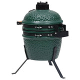 Kamado 2-in-1 Ceramic Smoker Barbecue 56 cm Green